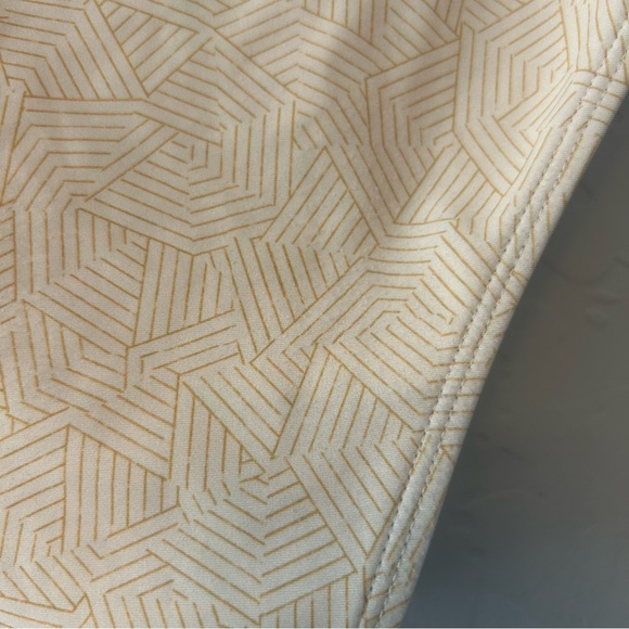 Geode swimwear yellow white geometric pattern tankini set size large - Picture 16 of 16